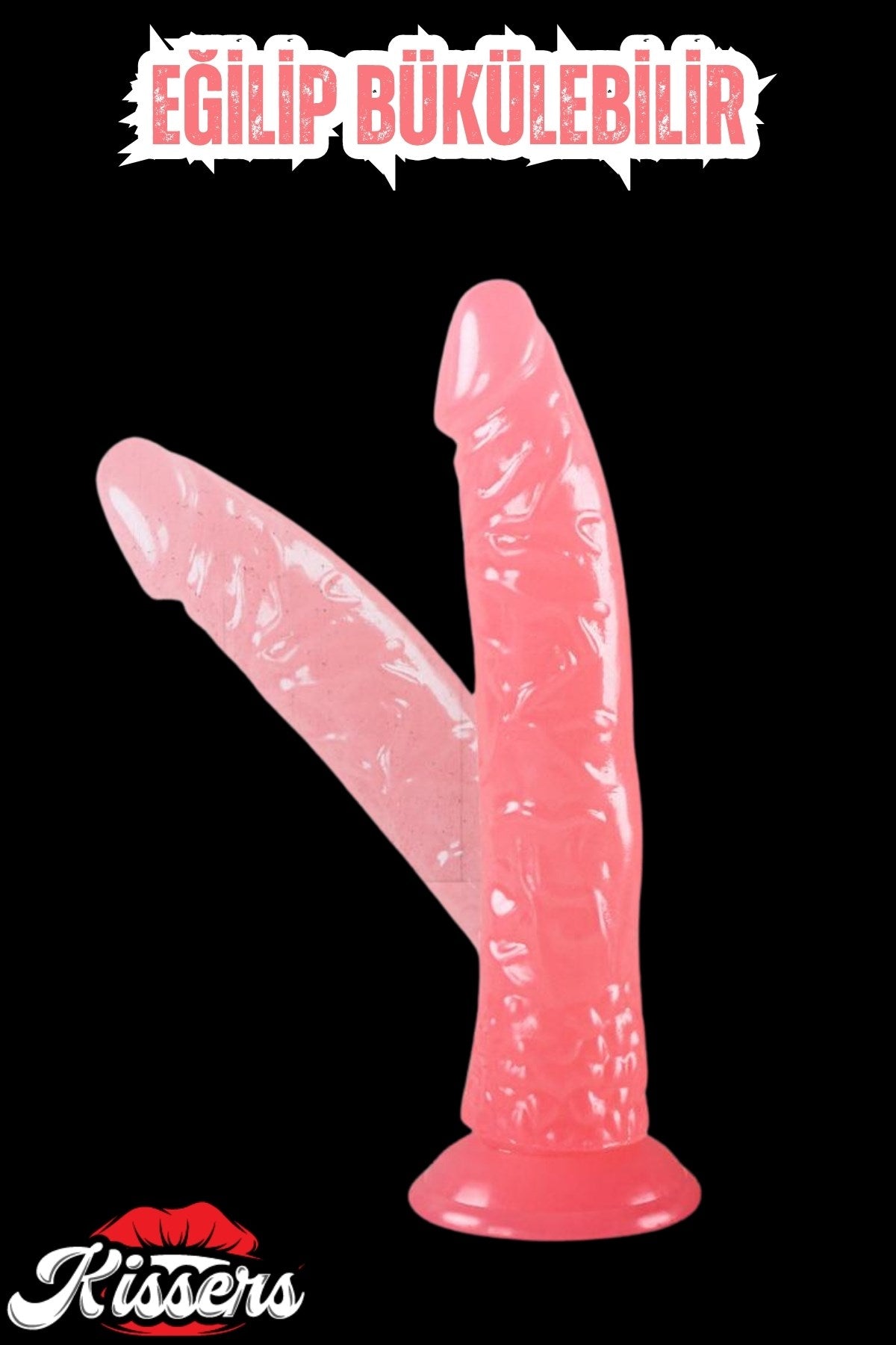Cinsel Oyuncak Gerçekçi Jel Dokusunda Testissiz Vantuzlu Penis Dildo 21 Cm