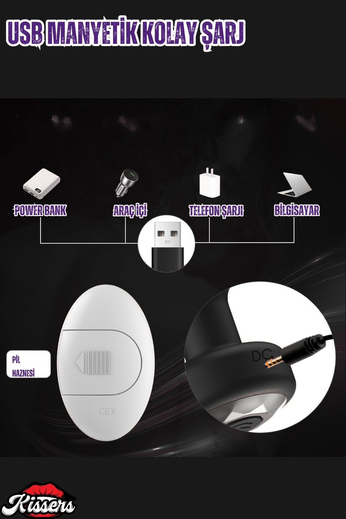 Uzaktan Kumandalı Titreşimli Mor Renkli Silikon Anal Tıkaç Butt Plug 3'Lü Set