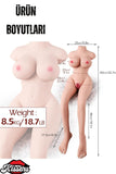 Cinsel Oyuncak Gerçekçi Büyük Boy Silikon Type Pozisyon Işlevli Çift Girişli Realistik Manken 9 Kg