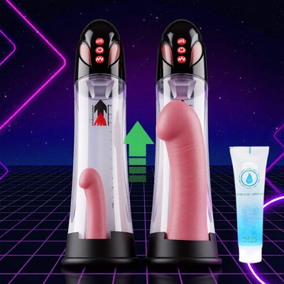 Büyük Hazneli Suyla Kullanılabilir 8 Modlu Yüksek Performans Şarjlı Otomatik Hydro Penis Pompası