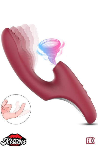 Şarjlı Akıllı Isıtmalı G-Spot ve Klitoris Emiş Uyarıcı Çift Motorlu Dalga Hareketli Rabbit Vibratör