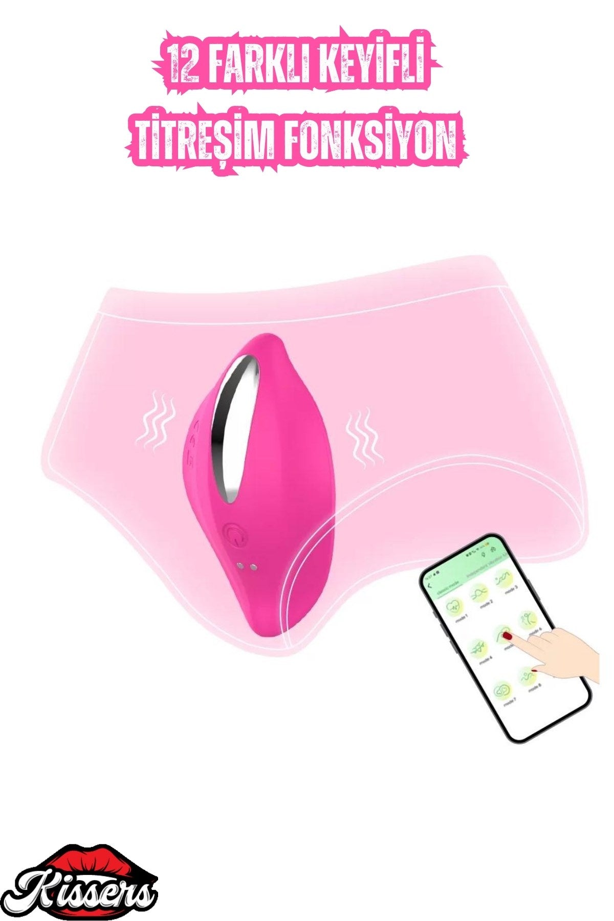 Şarjlı Telefon Kontrollü Klitoris Uyarıcı Çok Sessiz Giyilebilir Vibratör