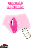 Şarjlı Telefon Kontrollü Klitoris Uyarıcı Çok Sessiz Giyilebilir Vibratör