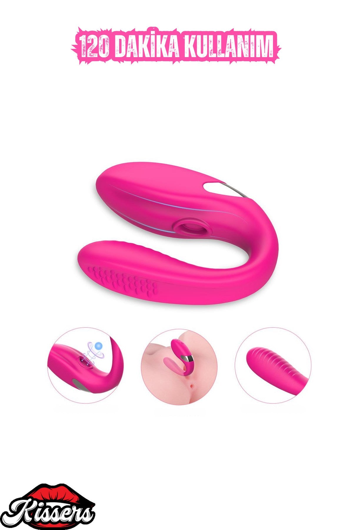 Uzaktan Kumandalı Eğilebilir G Nokta ve Klitoris Emiş Uyarıcı