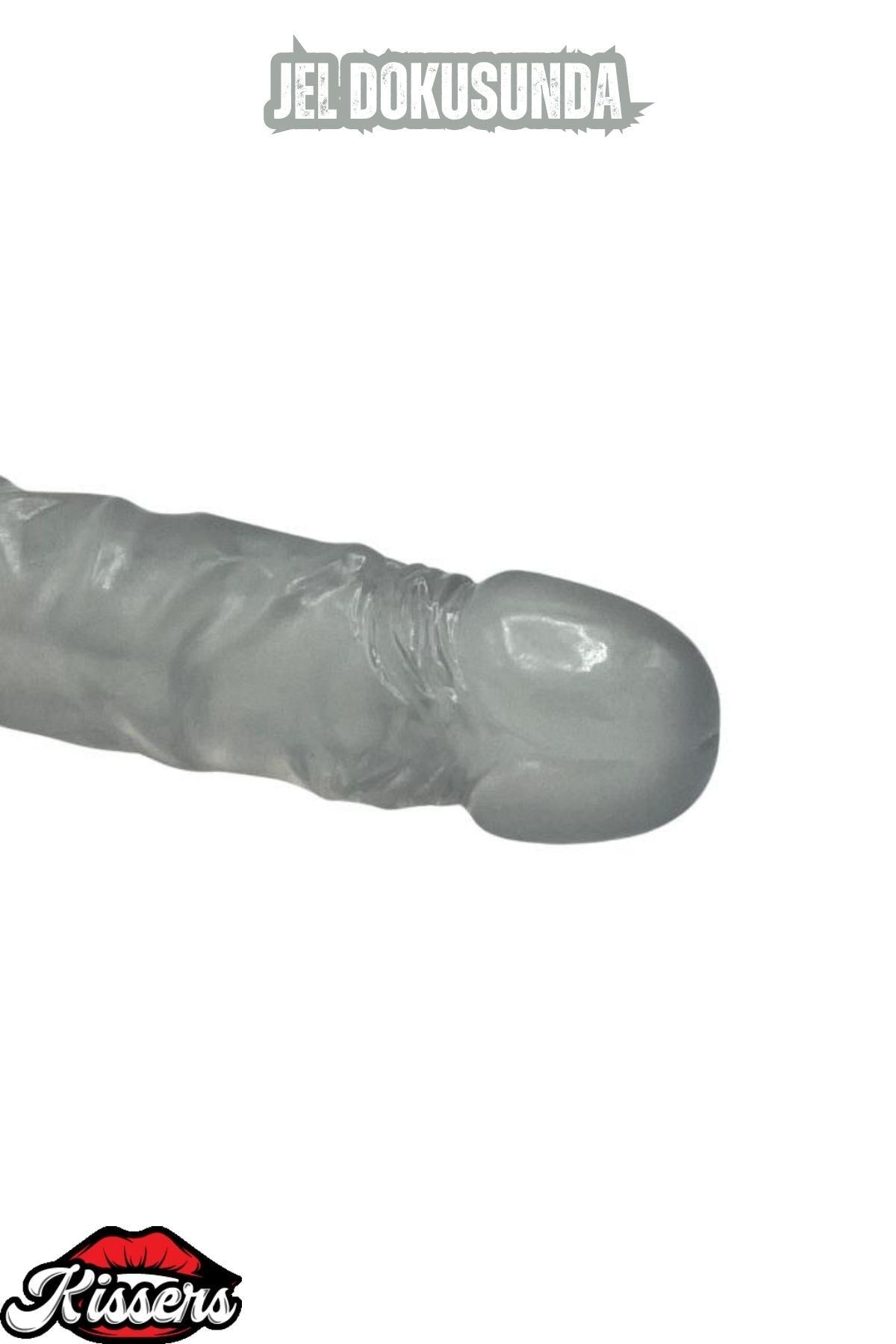 Ultra Realistik Damarlı Bükülebilir Vantuzlanabilir Jel Dokusunda beyaz Dildo Penis 23 Cm