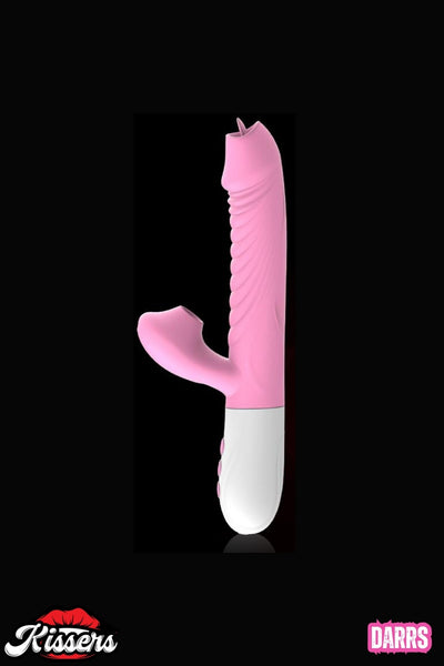 Şarjlı Akıllı Isıtmalı İleri Geri ve Dil Hareketli G-Spot ve Klitoris Emiş Uyarıcı Rabbit Vibratör