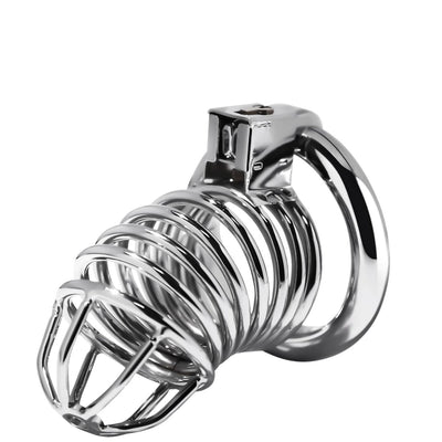 Chastity Cock Cage Erkek Bekaret Gümüş Renk Çelik Penis Esaret Kafesi