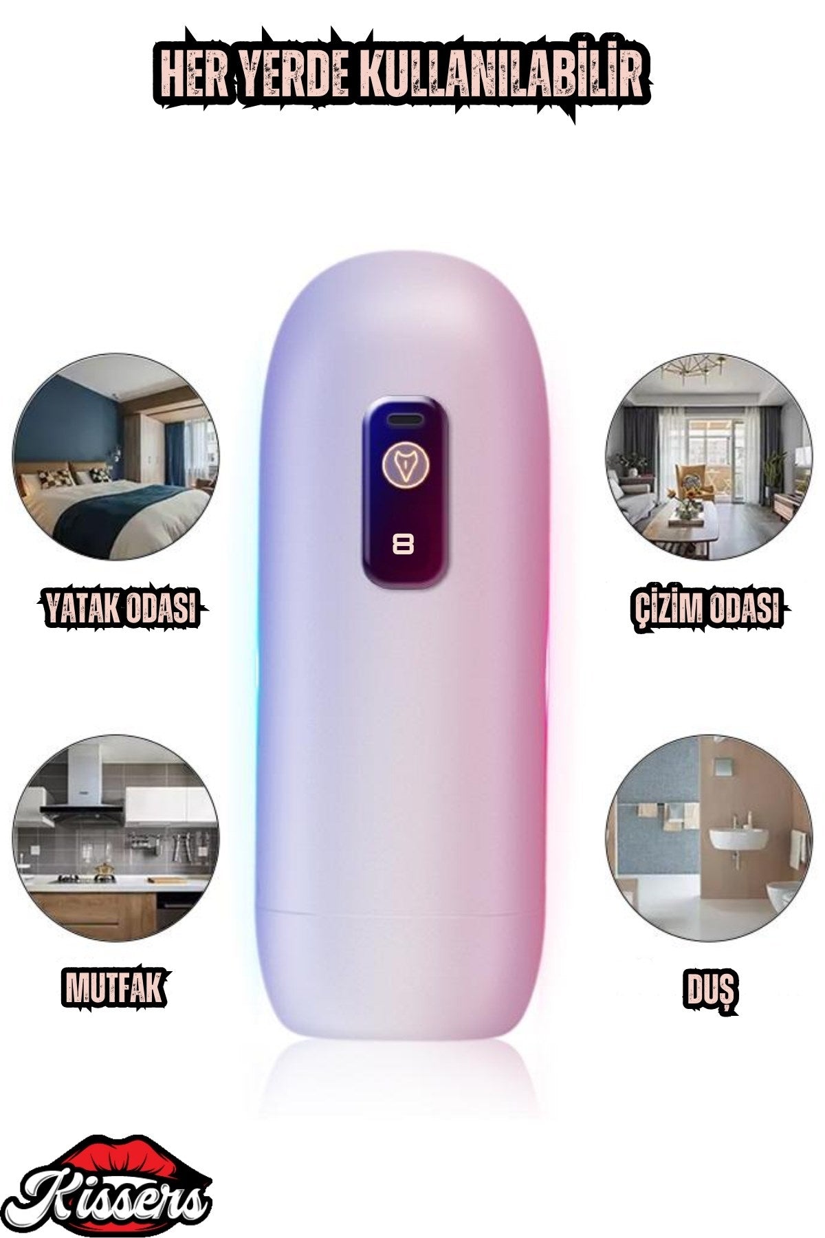 Şarjlı Harekete Duyarlı İnleme Sesli Titreşimli Ultra Gerçekçi Suni Vajina Otomatik Mastürbatör