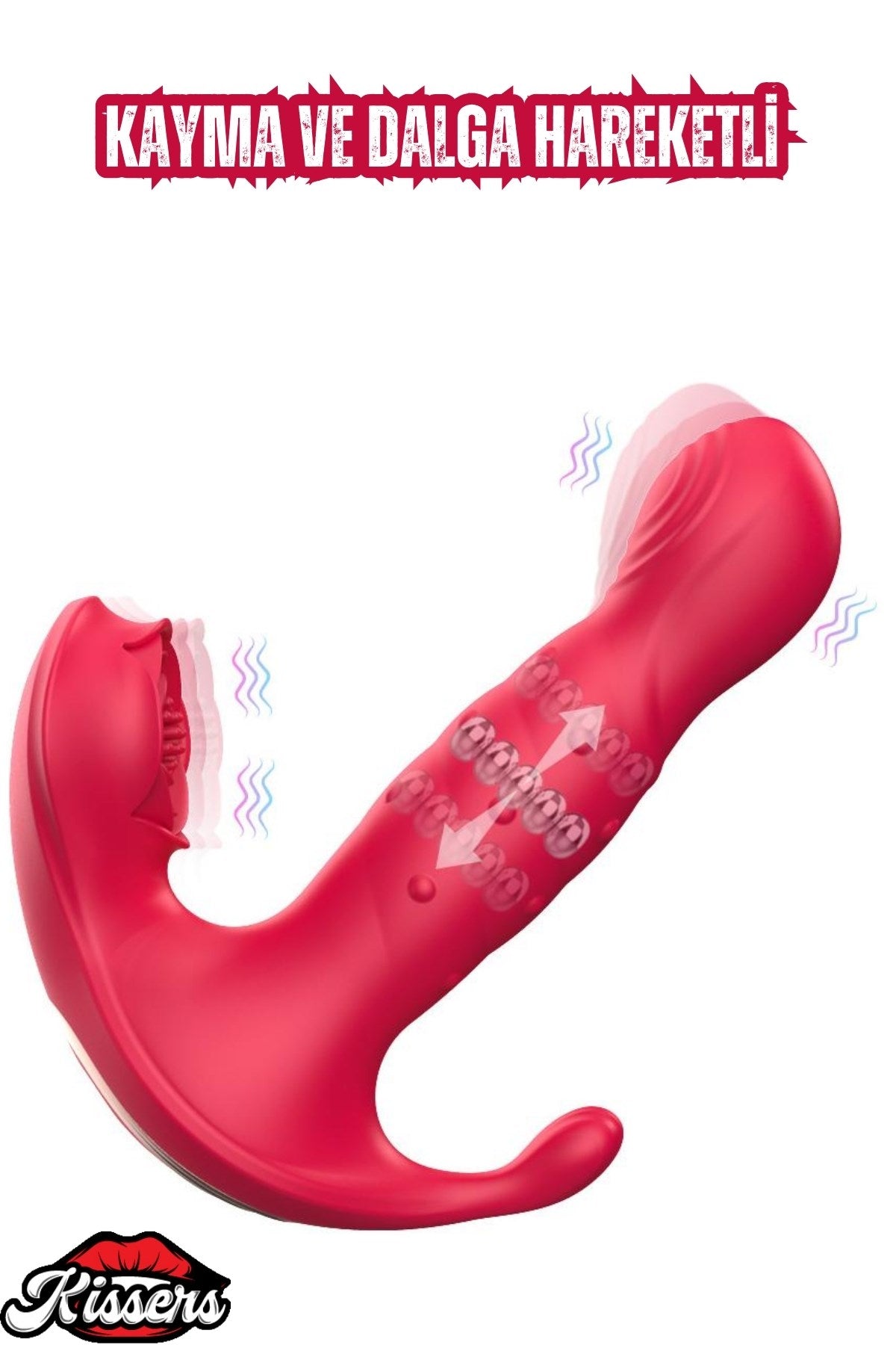 Cinsel Oyuncak Betty Şarjlı Kayma ve Dalga Hareketli Anal Vajina Klitoris Uyarıcı Vibratör