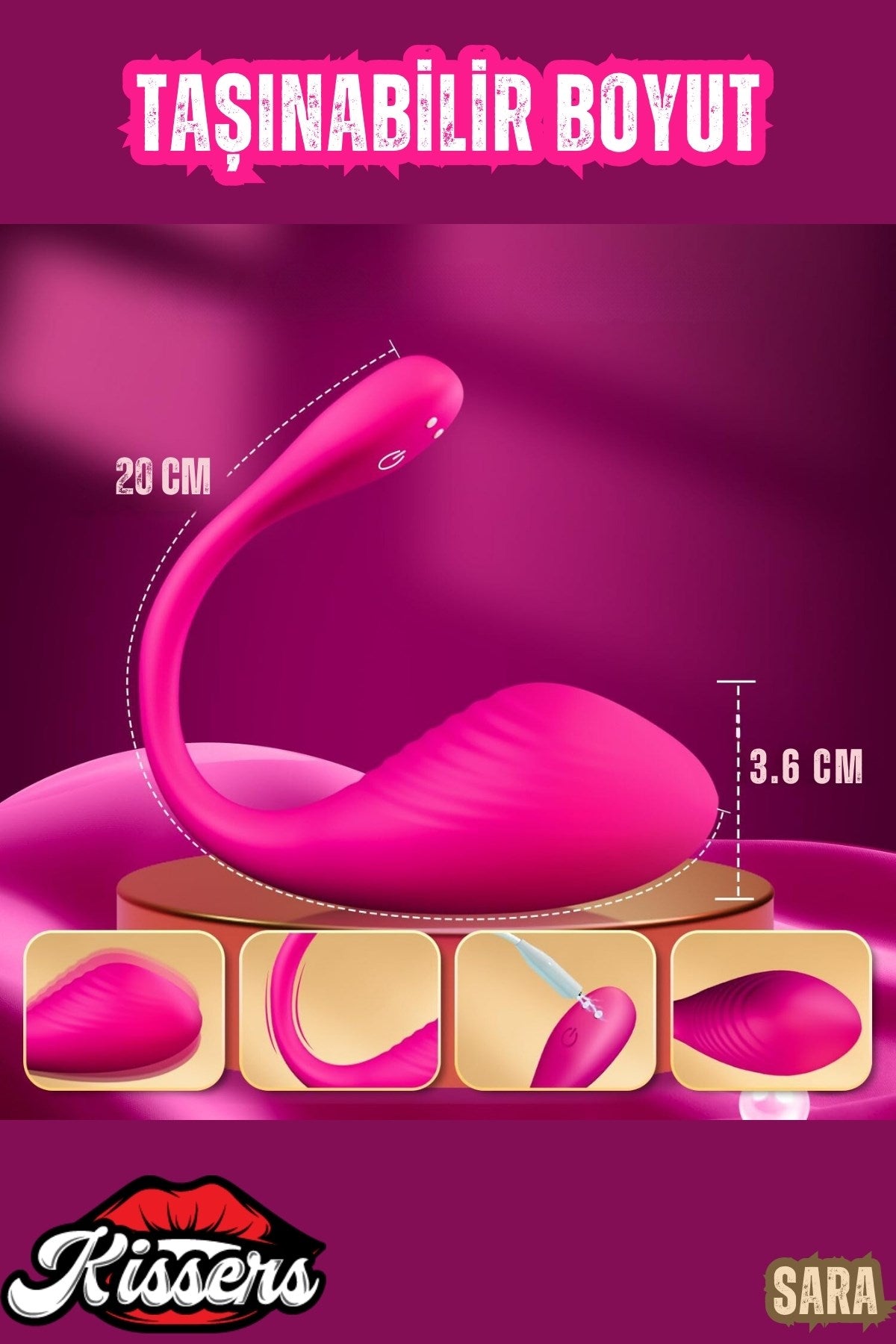 Telefon Kontrollü G Nokta ve Klitoris Uyarıcı Kilot İçi Giyilebilir Public Vibratör