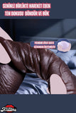 Ultra Realistik Esnek Kayar Deri Eğilip Bükülebilir Ten Dildo 22 Cm