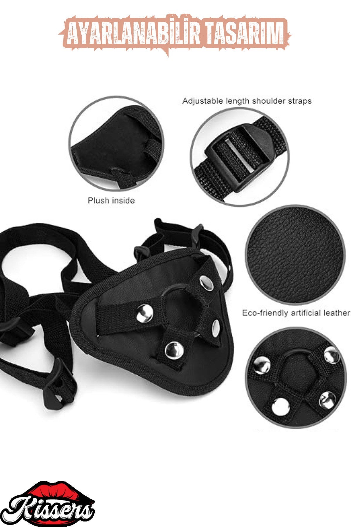 Ultra Gerçekçi Ten Rengi Realistik Belden Bağlamalı Damarlı Dildo Penis 18 Cm