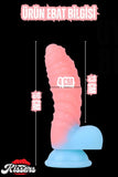 Cinsel Oyuncak Karanlıkta Parlayan Tırtıklı Dildo Ultra Yumuşak Realistik Yapay Penis 18 Cm