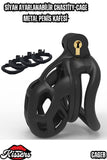 Bsdm Metal Penis Kilidi Black Chastity Cock Cage Bekaret Cihazı Siyah Penis Esaret Kafesi