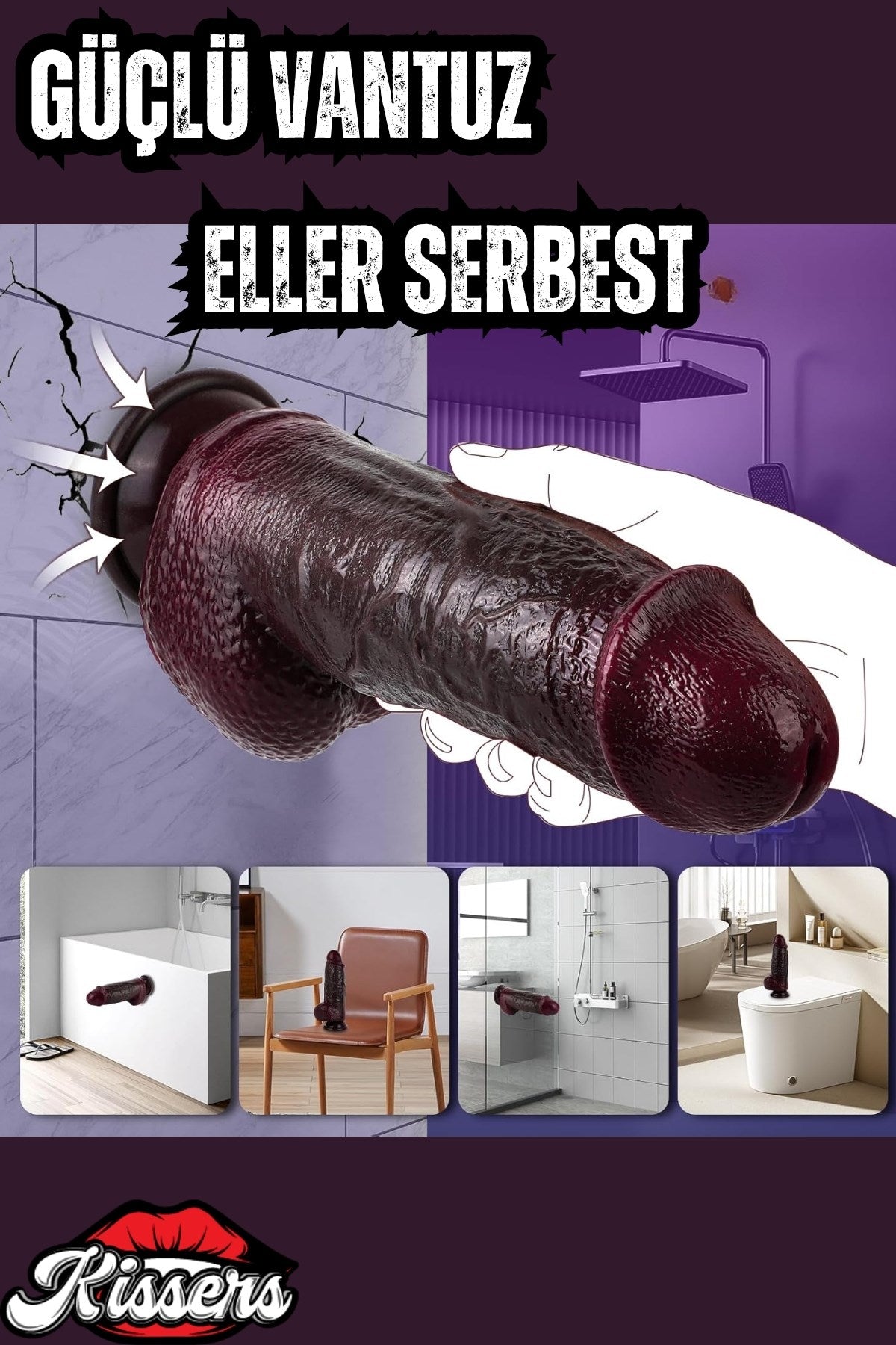 Uzaktan Kumandalı İleri Geri Hareketli Isıtmalı Ultra Realistik Kalın Penis Dildo 21 Cm