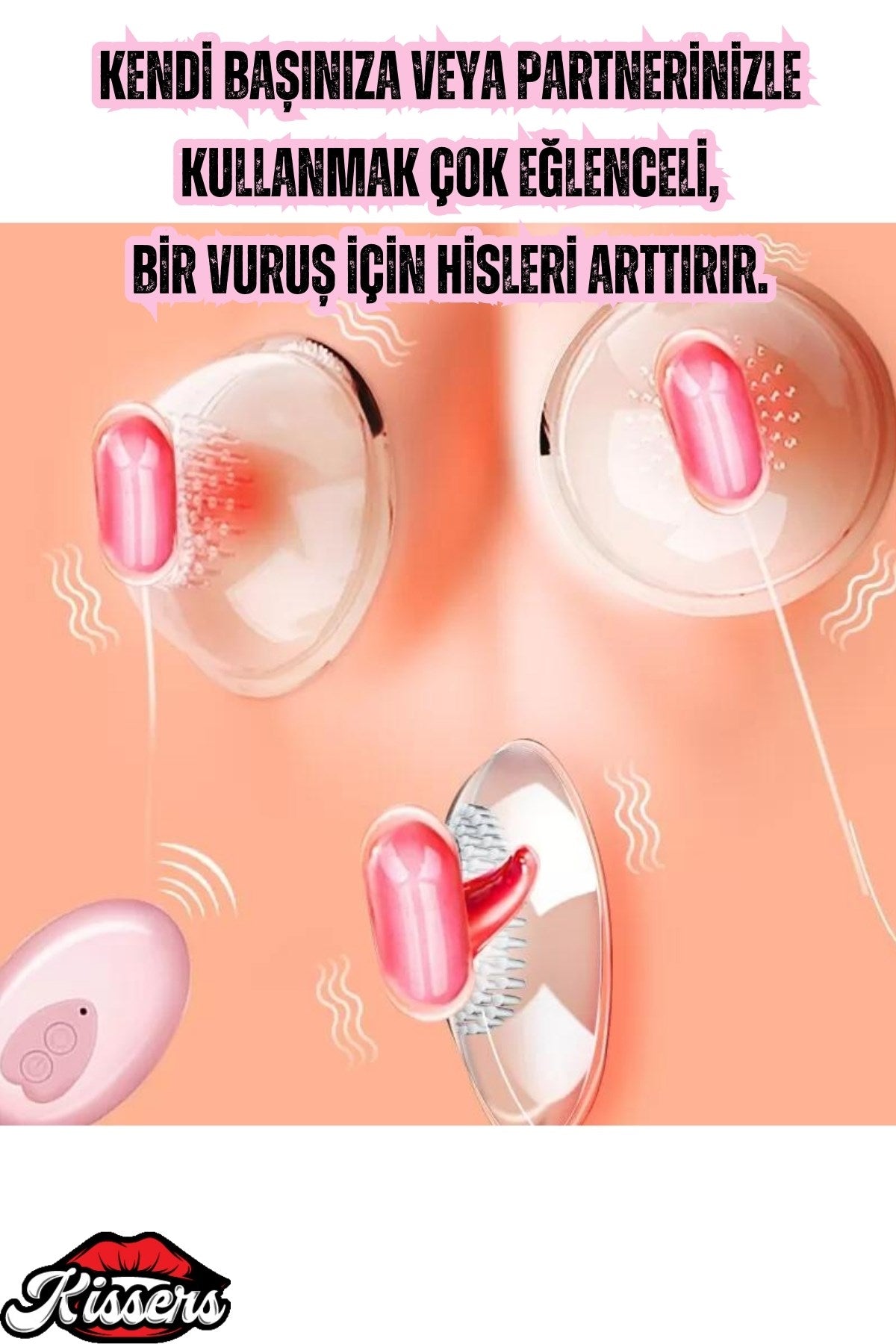 Uzaktan Kumandalı Göğüs Vajina ve Klitoris Uyarıcı 3ü 1 Arada Titreşimli Vibratör