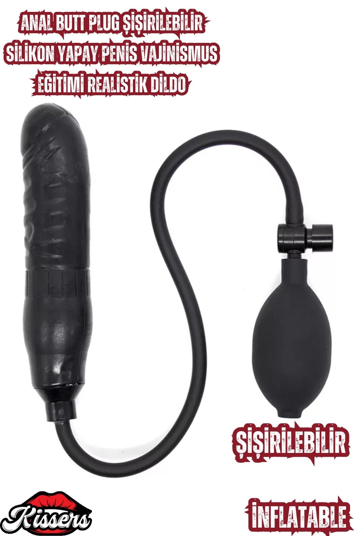 Cinsel Oyuncak Anal Butt Plug Şişirilebilir Silikon Yapay Penis Vajinismus Eğitimi Realistik Dildo