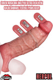 Erken Boşalma Önleyici Kalınlaştırıcı Ultra Realistik Kalın Damarlı Testisli Penis Kılıfı