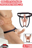 Harness Içi Boş Belden Bağlamalı Strap On Dolgulu Penis Dildo 17 Cm