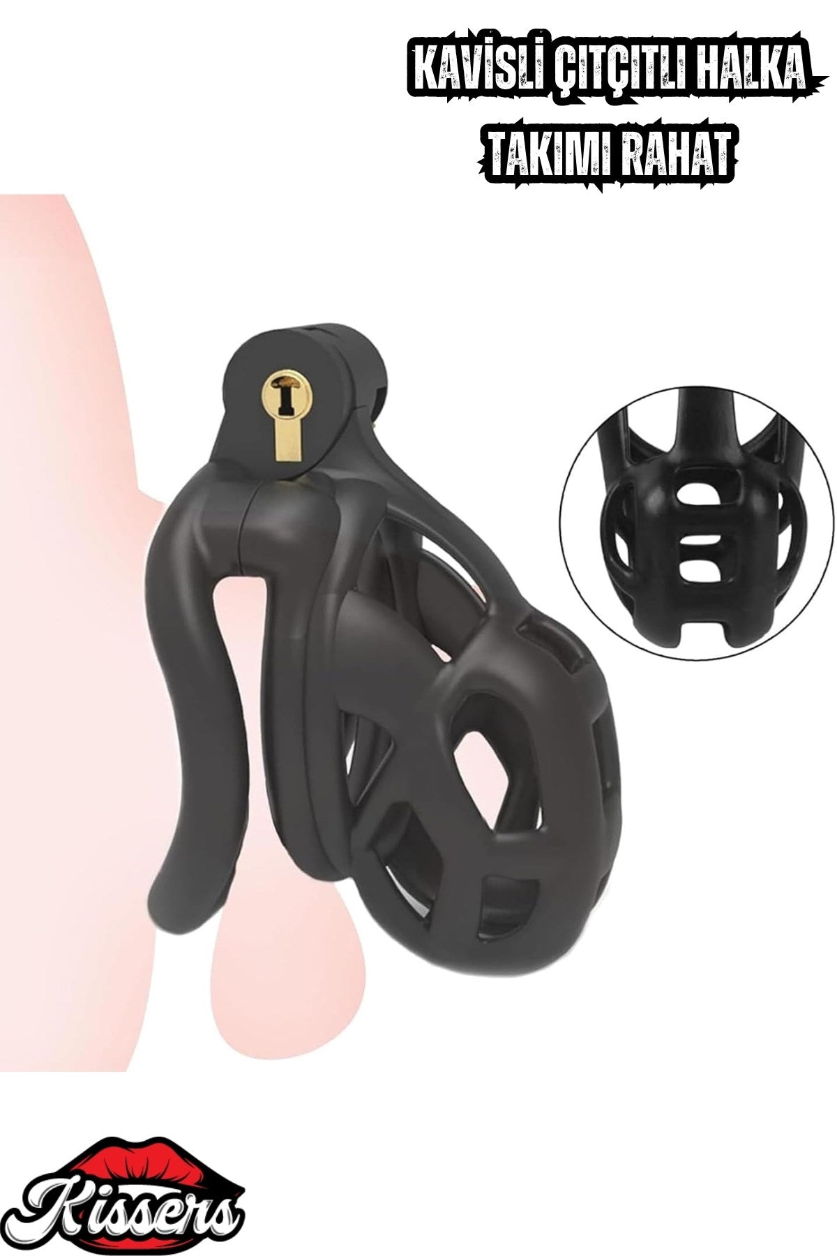 Bsdm Metal Penis Kilidi Black Chastity Cock Cage Bekaret Cihazı Siyah Penis Esaret Kafesi