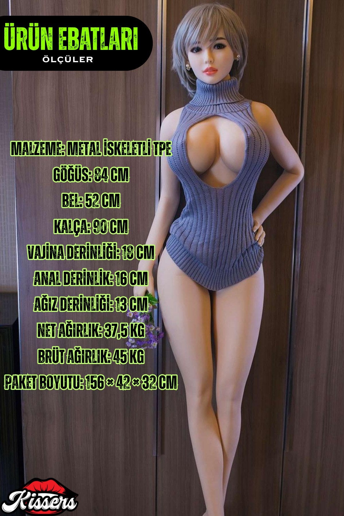 Gerçekçi Boyutlarda Evo İskelet Sistemli Ultra 1.66 Boy 37 Kg Sex Doll Realistik Manken Tina