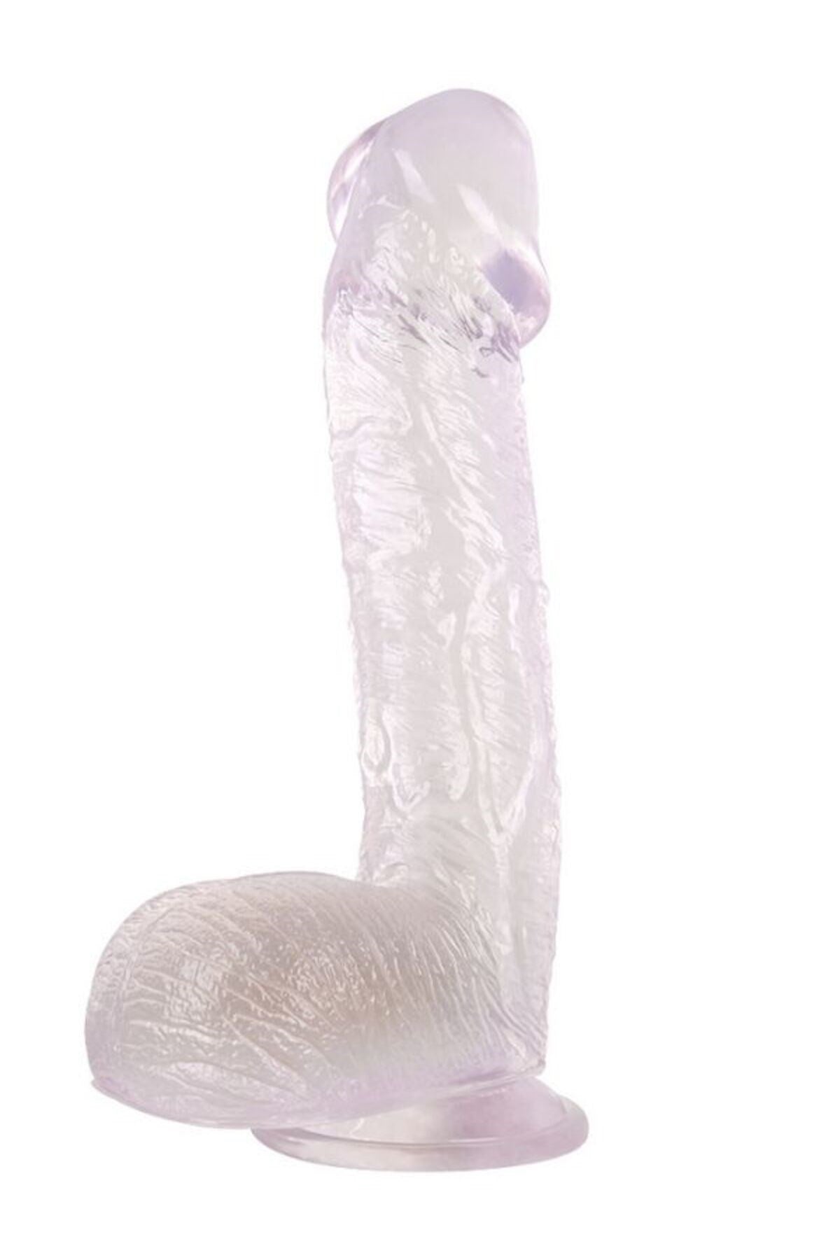 Ultra Realistik Eğilip Bükülebilir G Noktası Ve Klitoris Uyarıcı Dev Beyaz Jel Penis Dildo 28 Cm