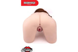 Yeni Nesil Anal Vajinal Oral Işlevli Isıtmalı Titreşimli Yarım Vucüt Realistik Manken 13 kg Arina