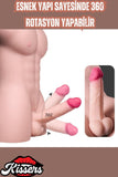 Anal Girişli Yarım Vücut Yapay Penis Dildo Erkek Realistik Manken Mastürbatör Ten 4.5 KG