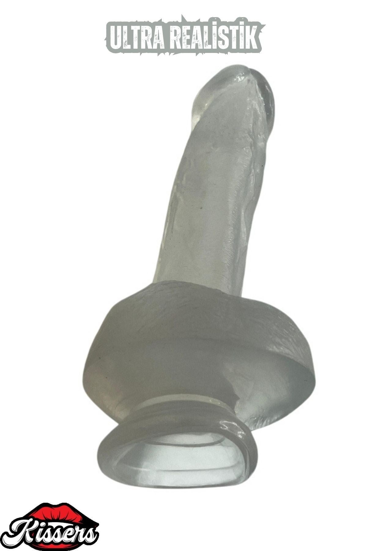 Ultra Realistik Damarlı Bükülebilir Vantuzlanabilir Jel Dokusunda Dildo Penis 21.5 Cm