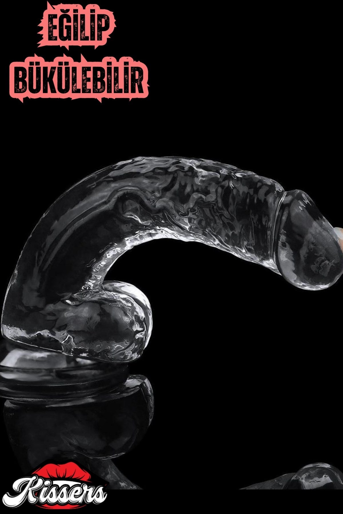 Cinsel Oyuncak Şeffaf Jel Dokusunda Ultra Realistik Penis Dildo 19 Cm