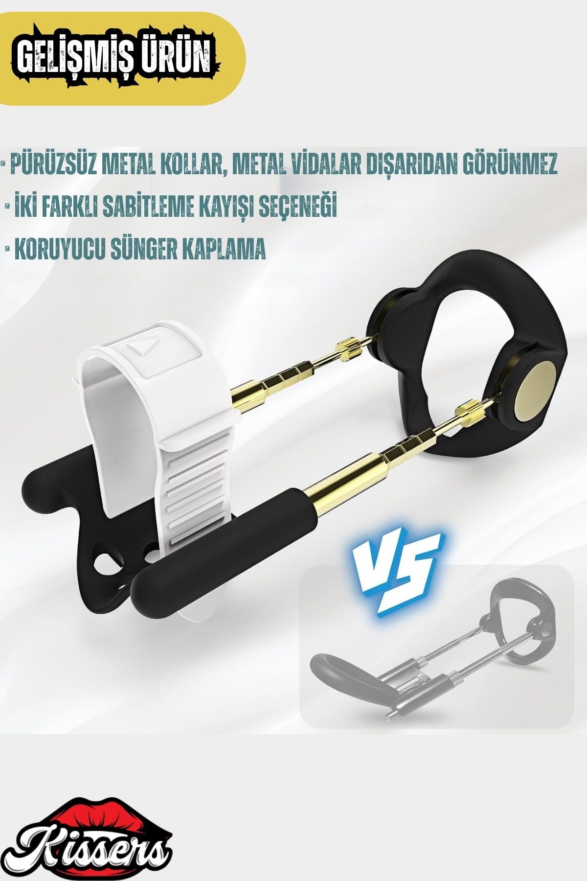 Penis Eğriliği Ve Uzatıcı Gelişmiş Gold Pro Extender Traction Device Egzersiz Cihazı