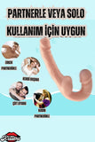 Gerçekçi Ultra Realistik Çift Taraflı Dildo Strapless Ten Renkli Penis