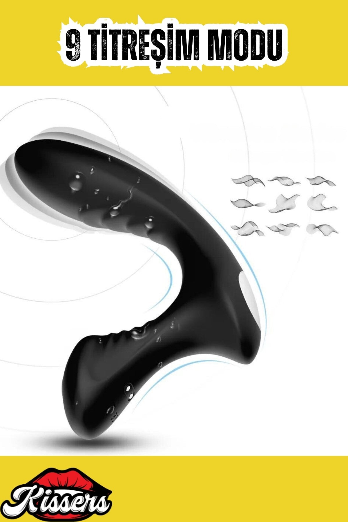 Cinsel Oyuncak Klitoris ve G Nokta Uyarıcılı Güçlü Titreşimli Manyetik Şarjlı Vibratör Siyah 15 Cm