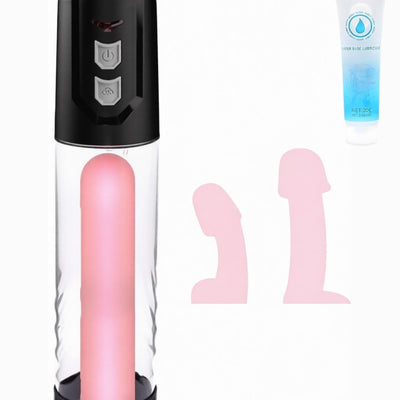 Büyük Hazneli Suyla Kullanılabilir 8 Modlu Yüksek Performans Pilli Otomatik Penis Pompası