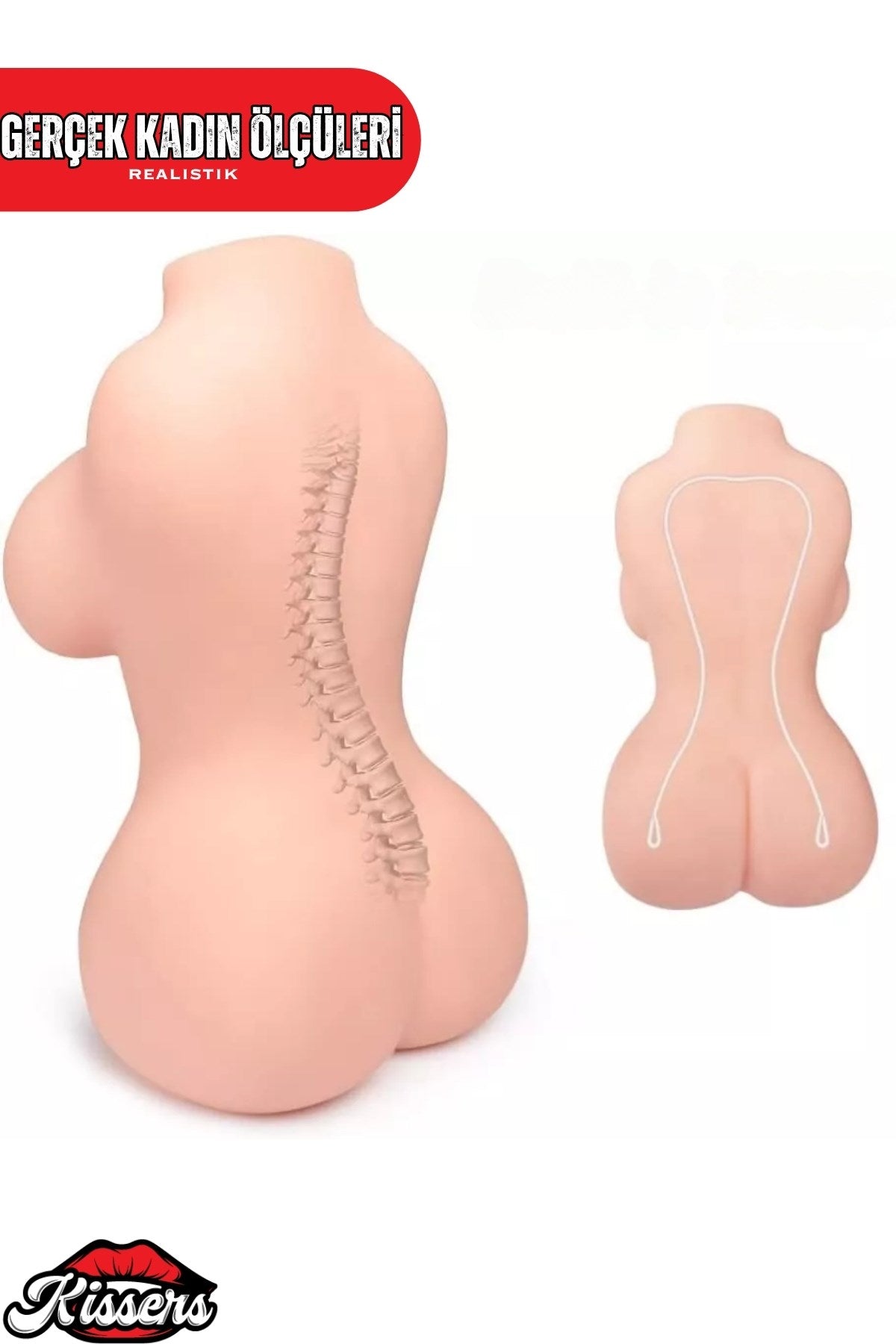 Yeni Nesil Anal Vajinal Titreşimli Isıtmalı 2.5 Kg 28 Cm  Realistik Manken Mastürbatör