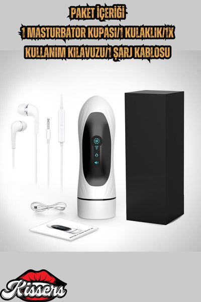 Akıllı Emişli Titreşimli Isıtmalı İnleme Sesli İleri Geri Hareketli Otomatik Mastürbatör Traveler 1