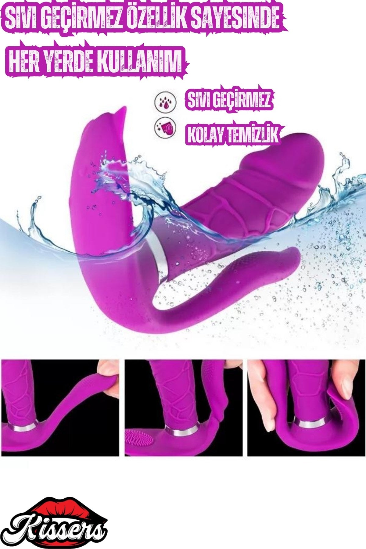 Uzaktan Kumandalı Isıtmalı 3 Motorlu G Nokta Ve Klitoris Uyarıcılı Giyilebilir Titreşimli Vibratör