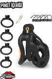 Bsdm Metal Penis Kilidi Black Chastity Cock Cage Bekaret Cihazı Siyah Penis Esaret Kafesi