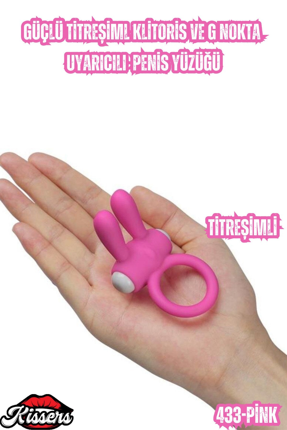 Güçlü Titreşimlı Kitoris ve G Nokta Uyarıcılı Kolay Geçirilebilen Penis Yüzüğü