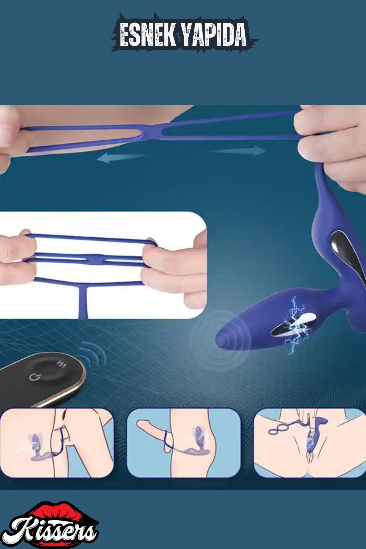 Penis Halkalı ve Şok Özellikli Anal Vibratör