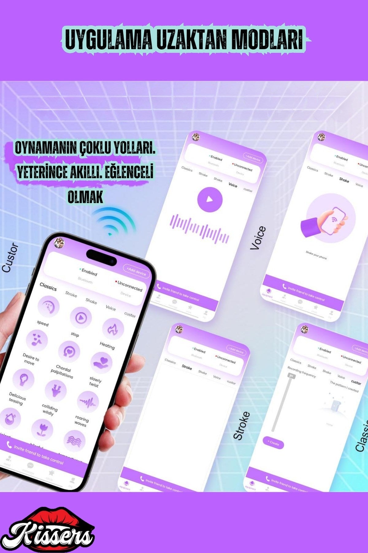 Telefon Kontrollü Emişli Isıtmalı Klitoris Emiş Uyarıcı Yapay Penis Giyilebilir Vibratör