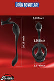 Şarjlı Testis ve Penis Halkalı Güçlü Titreşimli Çift Motorlu Perine ve Uyarıcı Vibratör