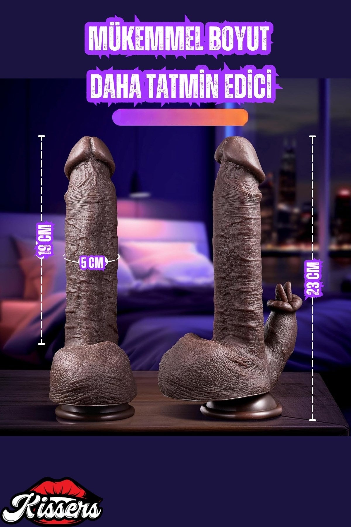 Uzaktan Kumandalı İleri Geri Hareketli Dil Yalama Modlu Isıtmalı Dildo Penis 23 Cm