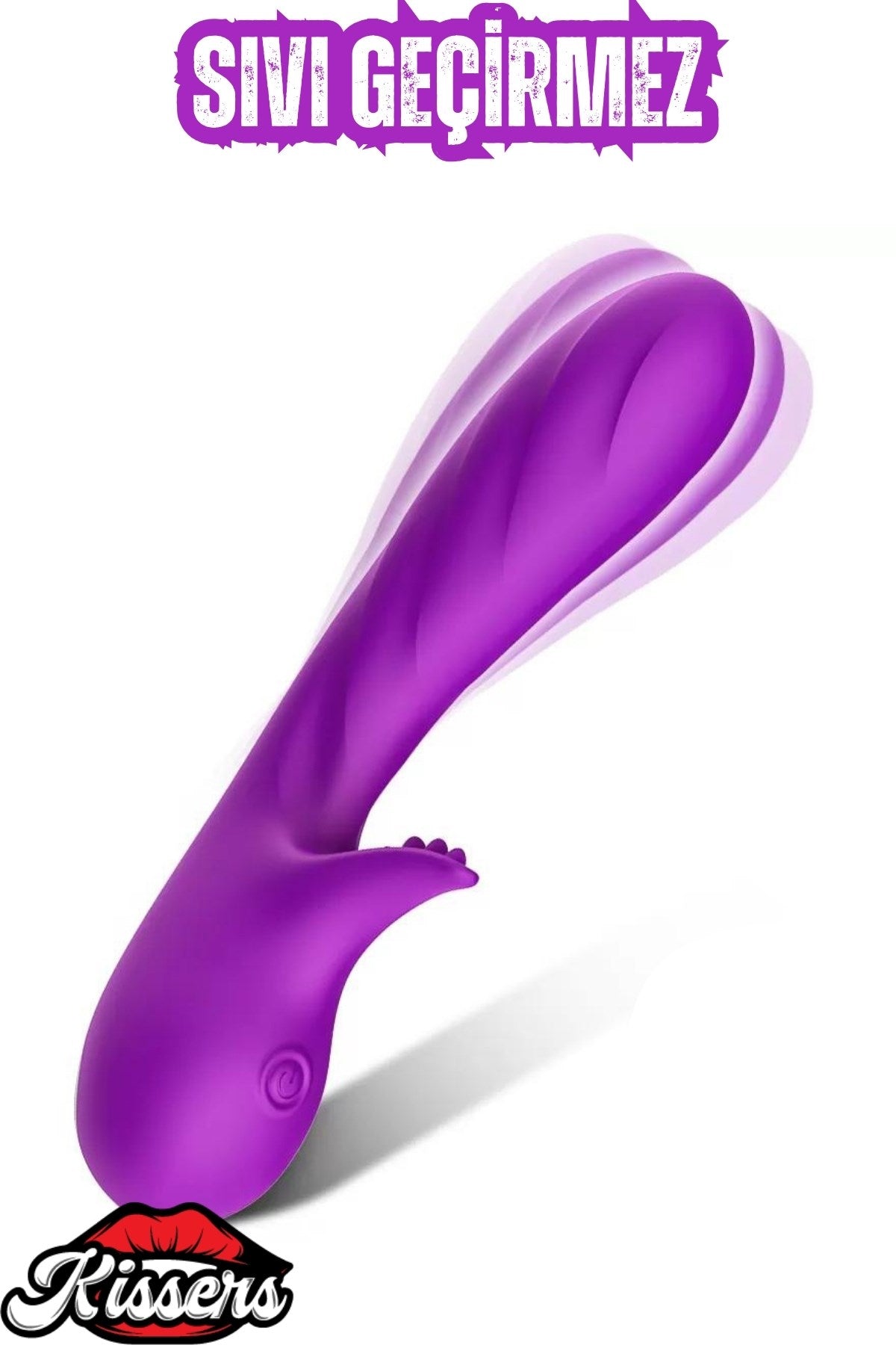 Cinsel Oyuncak Klitoris ve G Nokta Uyarıcılı Güçlü Titreşimli Sıvı Geçirmez Vibratör Mor 18 Cm