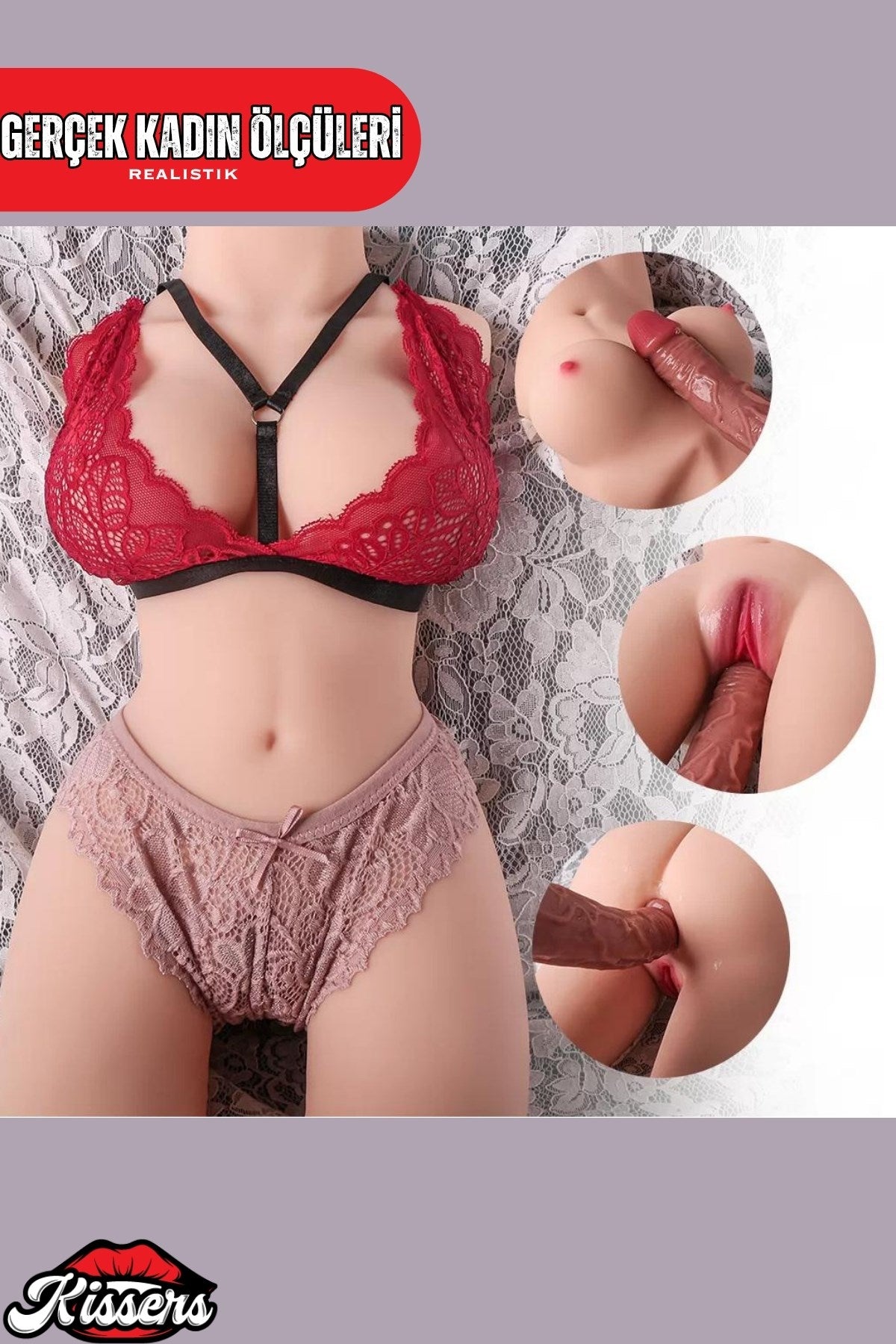 Yeni Nesil Anal Vajinal Titreşimli Isıtmalı 6 Kg 50 Cm Beyaz Ten Realistik Manken Mastürbatör