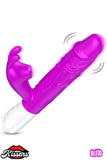 Yeni Nesil Titreşimli Isıtmalı Emişli G-Spot ve Klitoris Uyarıcı 2 İn 1 Rabbit Yapay Penis Vibratör