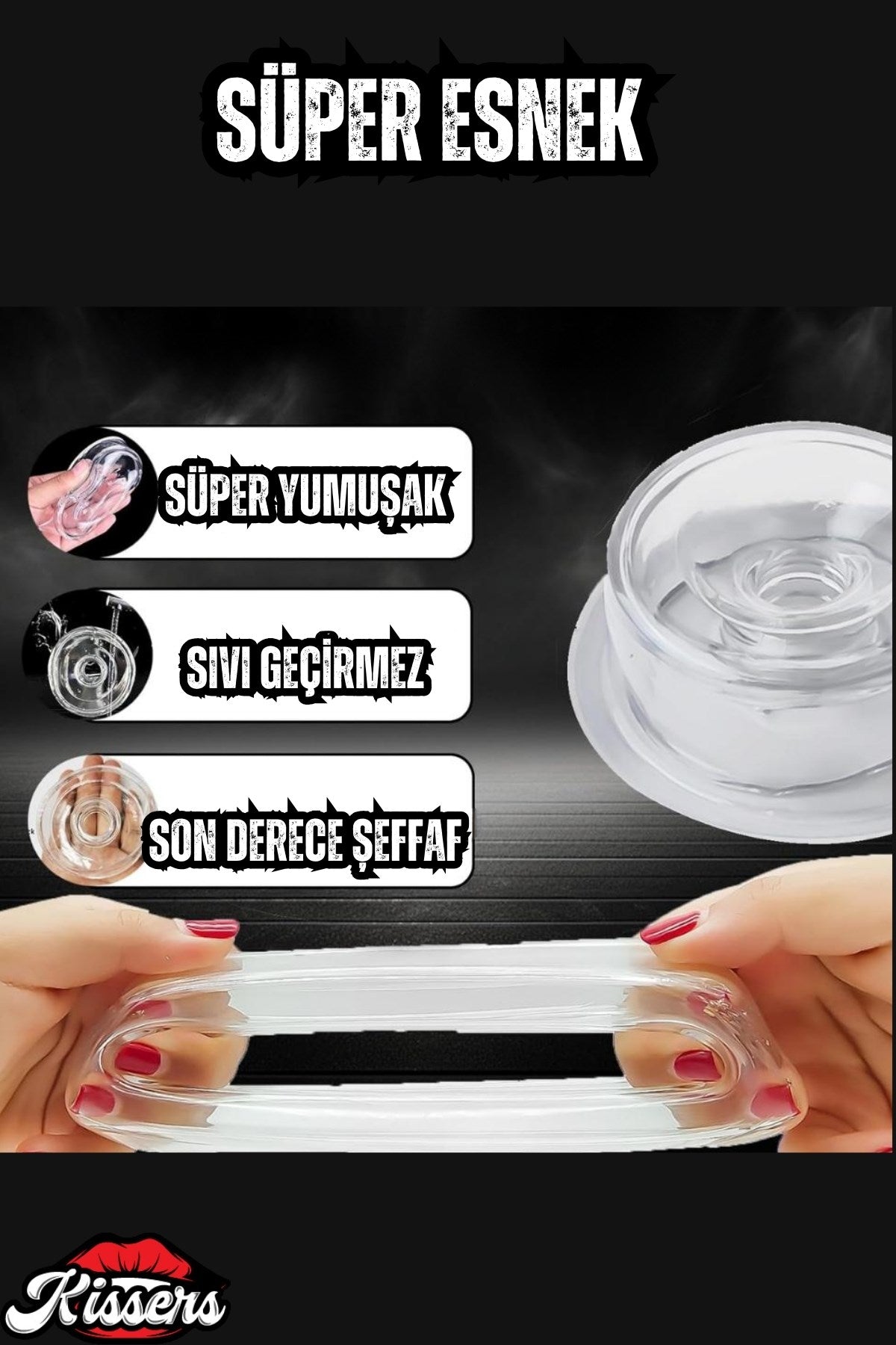 Süper Kaliteli Çok Esnek Dayanıklı Silikon Vakum Contası Penis Pompası Silikon Başlığı