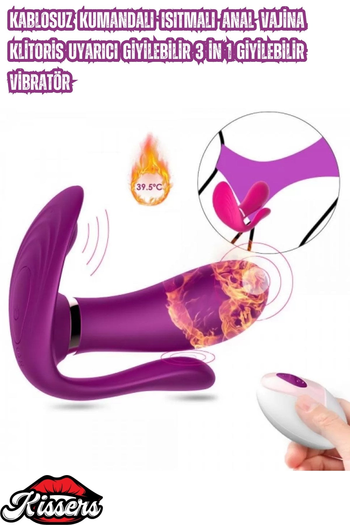 Uzaktan Kumandalı Giyilebilir G Noktası Ve Klitoris Uyarıcı Şarjlı Isıtmalı Titreşimli Vibratör