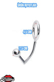 Anal Bead Butt Plug Paslanmaz Çelik Uyarıcı Anal Boncuk ve Metal Penis Yüzüğü