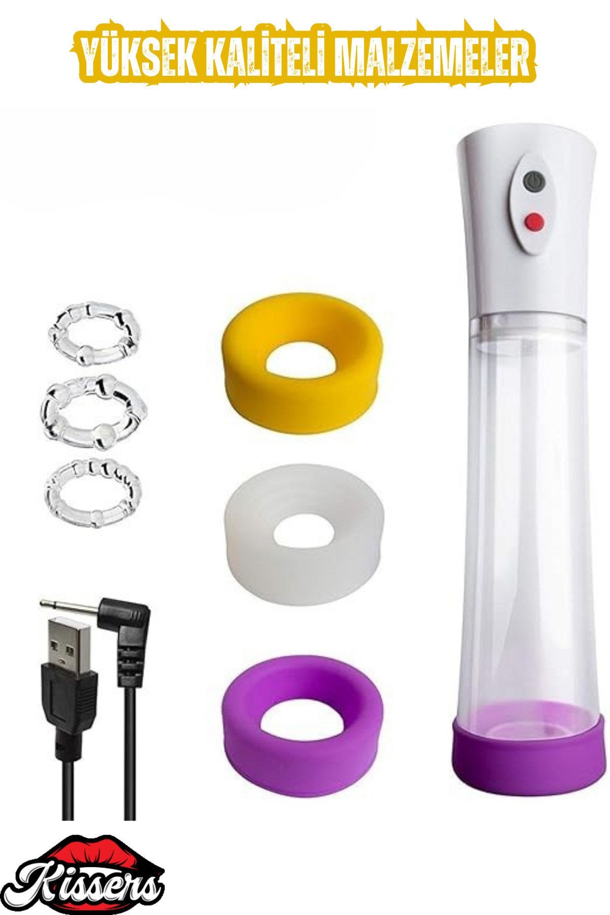 Ve Kalınlaştırıcı Etkili Kaliteli 4 Başlıklı Otomatik Vakum Penis Pompası